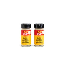 Popzup Popcorn Seasonings 2 Pack - Pure & Simple Ingredients, Non-GMO and Gluten-Free (Salted Caramel)