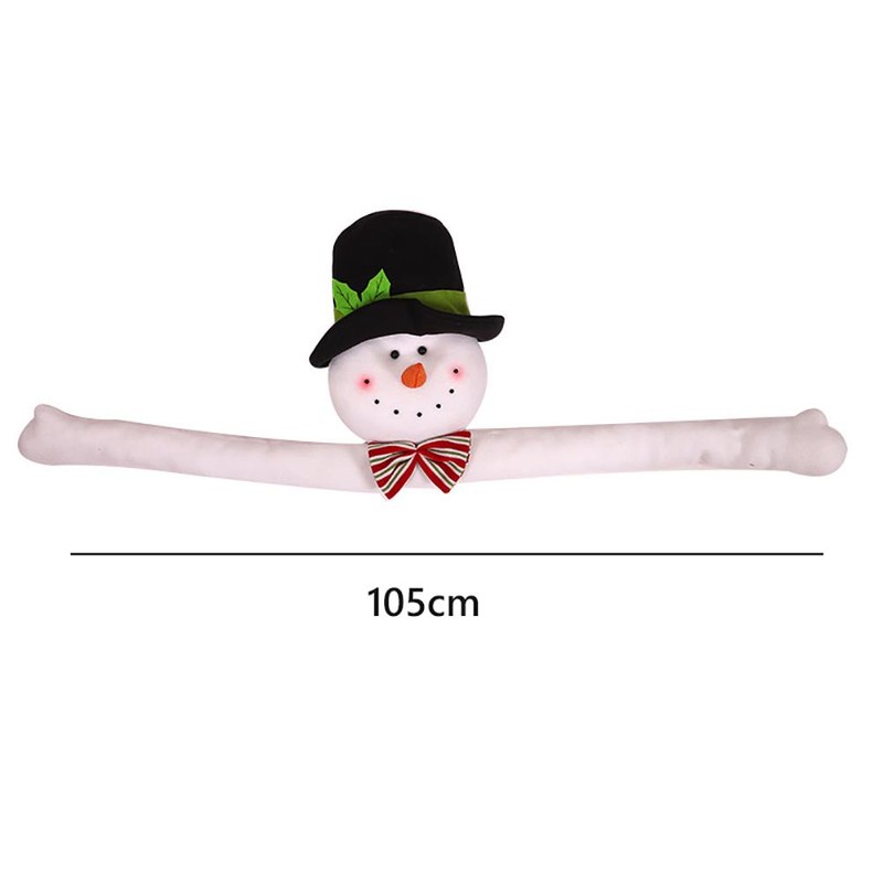 Plush Santa Claus Snowman Topper Hugging Tree Topper for Christmas