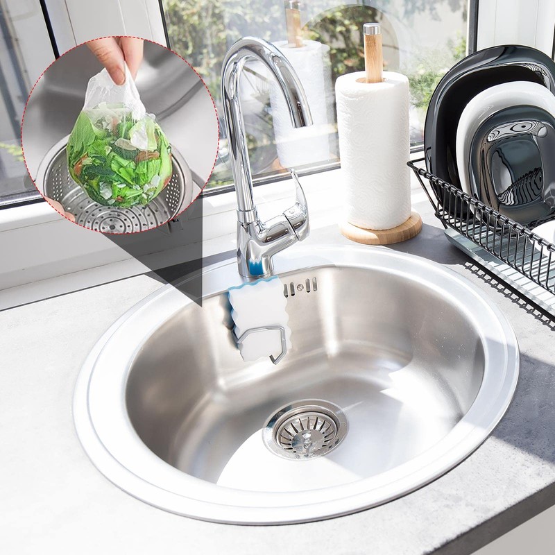 Pack of 300 Disposable Sink Filter, Kitchen Sink Strainer Bag,
