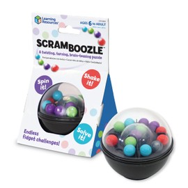 Learning Resources Learning Resources Scramboozle Puzzle Ball - 3D Brain Teasers and Puzzle Games for Kids and Adults, Puzzle Sort Ball Game, Easter Basket Stuffers For Teens, Ages 6+