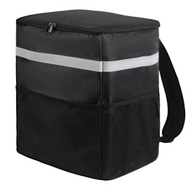 musbus Large Foldable Cooler Bag with Cooling Function, Black 7, Double shoulder thermal bag