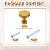 sourcing map 15Pcs Round Cabinet Knobs, 1.2" Dia x 1.18"