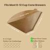 Phare Choice #4 Cone Coffee Filter, 8-12 Cup, Natural Unbleached