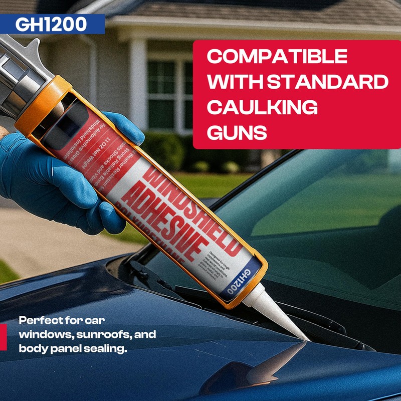 GH1200 Polyurethane Windshield Adhesive Cures in 24-48 Hrs - 12.5
