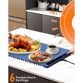 XynkoreX Food Warming Mat, 5 Hours Timer Rollable Versatile Child Lock and Safe Protection Food Warmer Electric Heating Trays Perfect for Gatherings Parties