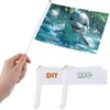 50pcs White Mini Handheld Flags for DIY Sublimation - Blank