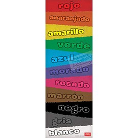 Teacher's Discovery Colors Skinny Poster Spanish