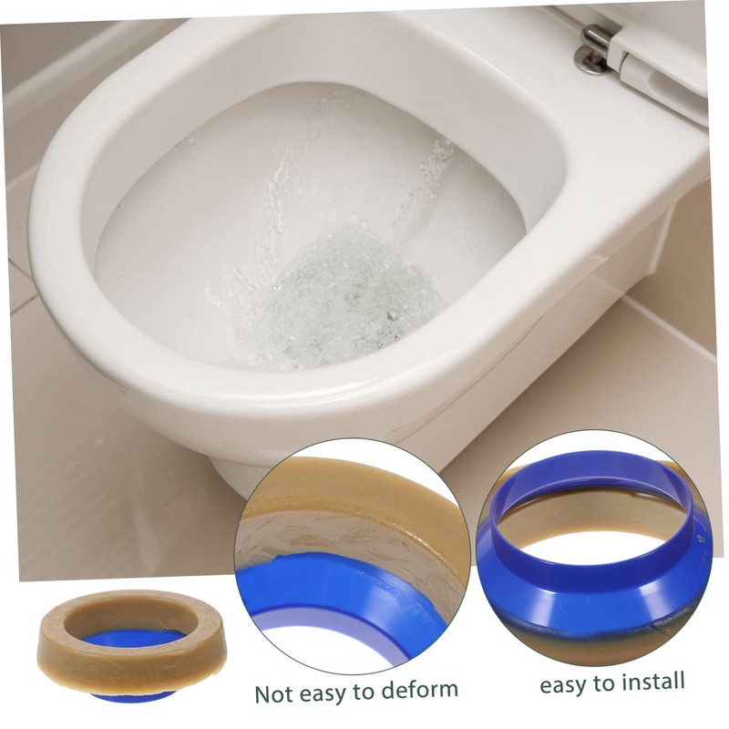 WOONEKY Bathroom Toilet Bowl Gasket Rubber Sealing Ring Leakproof Toilet