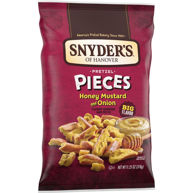 Snyder's of Hanover Honey Mustard & Onion Flavored Pretzel Pieces,