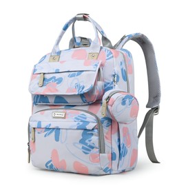 Diaper Backpack, Multi-Compartment Baby Bag (Sky Blue)