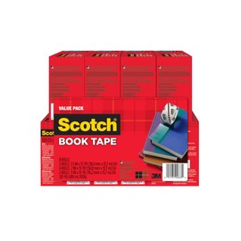 Scotch Scotch Book Tape Value Pack, Excellent for Repairing, Reinforcing Protecting, and Covering (845-VP)
