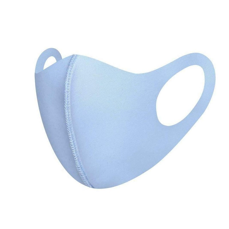 Komonee Adults Washable Reusable Blue Face Mask Dustproof Cloth Mouth