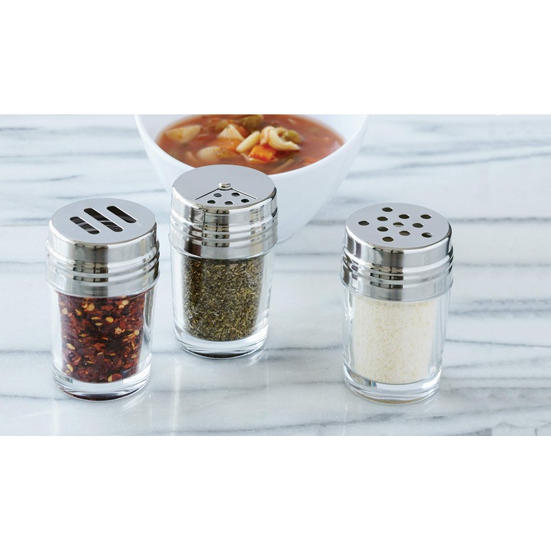 American Metalcraft GLADT2 Shaker, Glass W Dial Top, 2 oz.