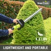 SnapFresh 20V Cordless Hedge Trimmer - 22" Dual-Action Blade Electric