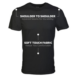 Gildan Gildan Men's Crew T-Shirts, Multipack, Style G1100, Black (6-Pack), Small