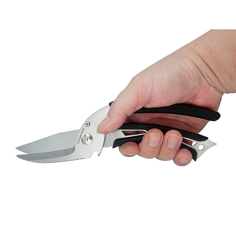 SAMFUNG Kitchen Poultry Shears, Anti-Slip Handle and Safety Lock, Poultry