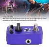 Electric Effects Pedal Aluminium Alloy Blue Color Piezo Standard Jumbo