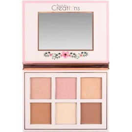 Beauty Creations - Floral Bloom Highlight & Contour – Polvo iluminador y contorno, tonos neutros, cálidos y fríos, con Acabado brillante para todo tipo de piel – 18 g