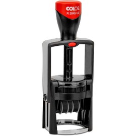 MaxMark - Professional Heavy Duty Self-Inking 12 Hour Time and Date Stamp with Entered Message Blue Ink