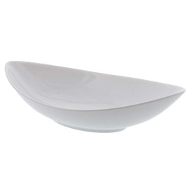 Tableware East Curry Plate CAFE Leaf Bowl 27cm (White) Pasta Bowl Cafe Dinnerware Bowl