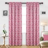 Deconovo Square Print-Rod Pocket Thermal Insulated Blackout Curtains for Living