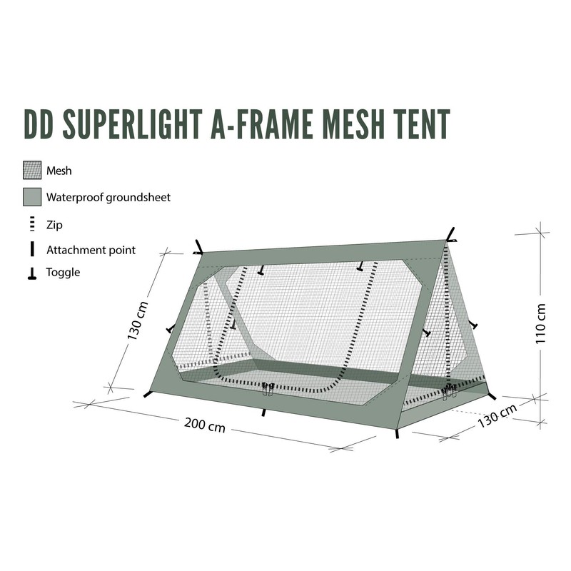 DD SuperLight - A-Frame - Mesh Tent