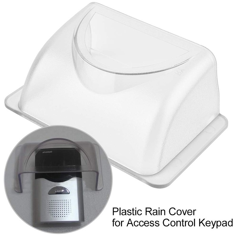 Door Keypad Controller Cover, Plastic Waterproof Shell Doorbell, Transparent Rain