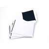 25 Mourning Envelopes with Black Silk Lining and Black Bar,