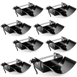 Abbylike 4 Pairs (8 Pieces) Jump Cups Metal Horse Jump Cups with Pin Fits Standards Uprights, Lightweight Durable for Hobby Horse Jumper Equestrian Activities