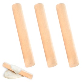 3Pcs Small Wooden Rolling Pin 16 x 2.7 cm Pizza Dough Roller for Baking Pastry and Dough Products
