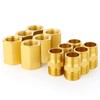 ERGAOBOY 1/2" x 1/2" BSP Brass Pipe Fitting, Hexagonal Nipple