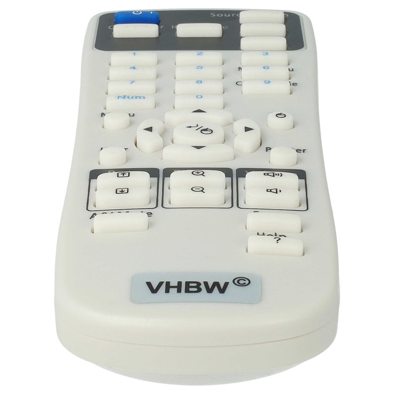 vhbw Replacement Remote Control for Epson 156606, 164880600 for Projector