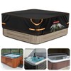 VniYors Hot Tub Cover - 600D Heavy Duty Oxford Hot
