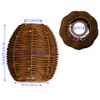Woven Rattan Lamp shade replacement lamp shade Rustic Pendant Light