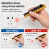 Probador de Voltaje Sin Contacto 2 Piezas con Linterna LED