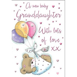 Regal Publishing Baby Card Birth of Granddaughter - 9 x 6 inches