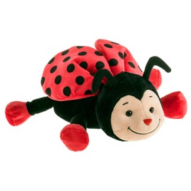 Schaffer Knuddel mich! 4343 Plüsch Marienkäfer, Rot/Schwarz, 24 cm