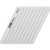 Elvia 100100 Zebra flat nail file, 10 pieces, gray / 엘비아 100100 지브라 일자 손톱 파일, 10개, 회색