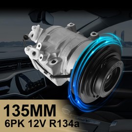 Aspligo Air Conditioner AC Compressor Fits for Honda Odyssey Ridgeline Pilot 3.5L 2007-2015, for Acura ZDX MDX 3.7L 2007-2013, with A/C Clutch, CO10840C AC Compressor, Replaces 38810RN0A01