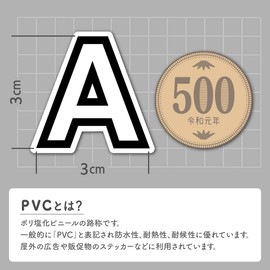 XIAXIN TS-114 (B075QNMRWJ) Waterproof PVC Alphabet Sticker Set Weatherproof Waterproof Roman Characters Nameplate Suitcase Nameplate Locker Indoor Outdoor Use