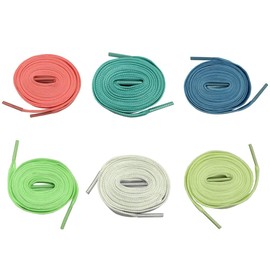 Chunney 6 Packs Luminous Shoelace Athletic Sport Flat Shoe Laces Glow In The Dark Night