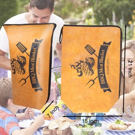 BBQ Blanket for Resting Meat Insulated BBQ Meat Blanket Brisket Blanket Reusable Smoker Grilling Meat Resting Blanket for Large Brisket/Pork Shoulders/Turkeys,Gifts for Men 21 Inch