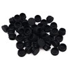 Pack of 50 NUZAMAS Round Black Plastic End Caps,28mm Plastic