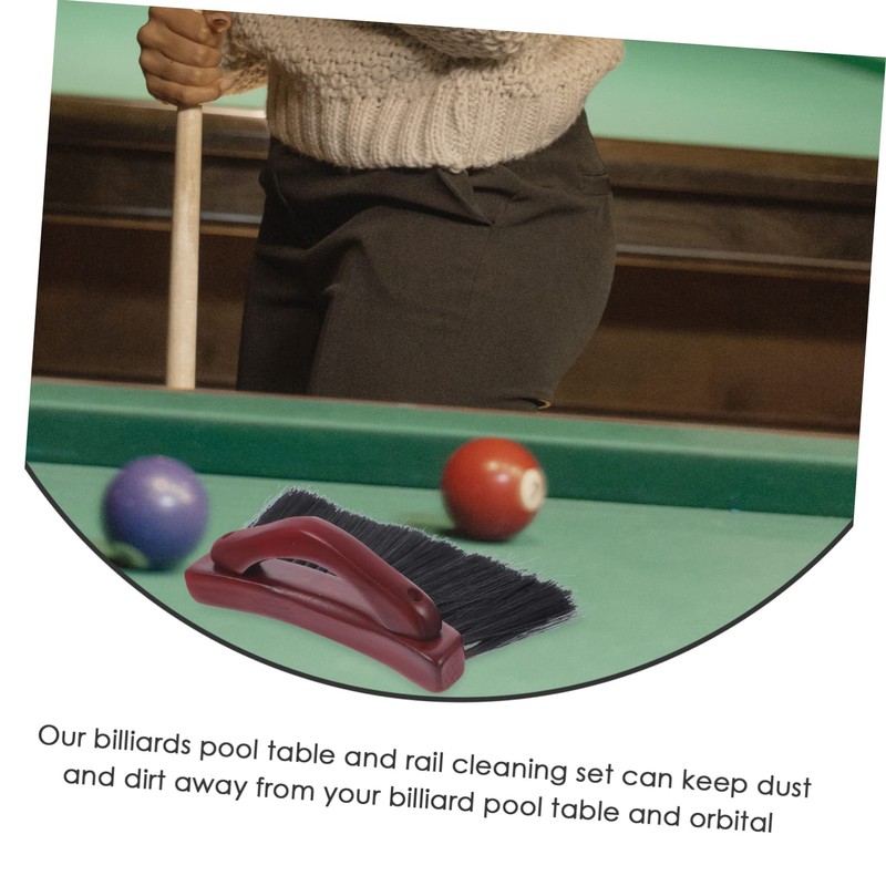 WOONEKY Billiards Pool Table Cleaning Brush Kit Multi Use Brush