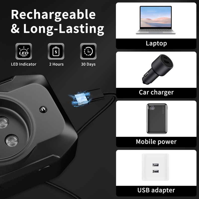 QEWEUUIE Anti-Bell Device Dogs, 55 ft Anti-Bark for Dogs with