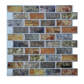 Art3d A17014P6 Peel and Stick backsplash Tile, 6 Sheets, A17014-12 x12
