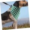 BUGUUYO 2pcs Adjustable Dog Bandanas for Small Dogs Cats Checkered