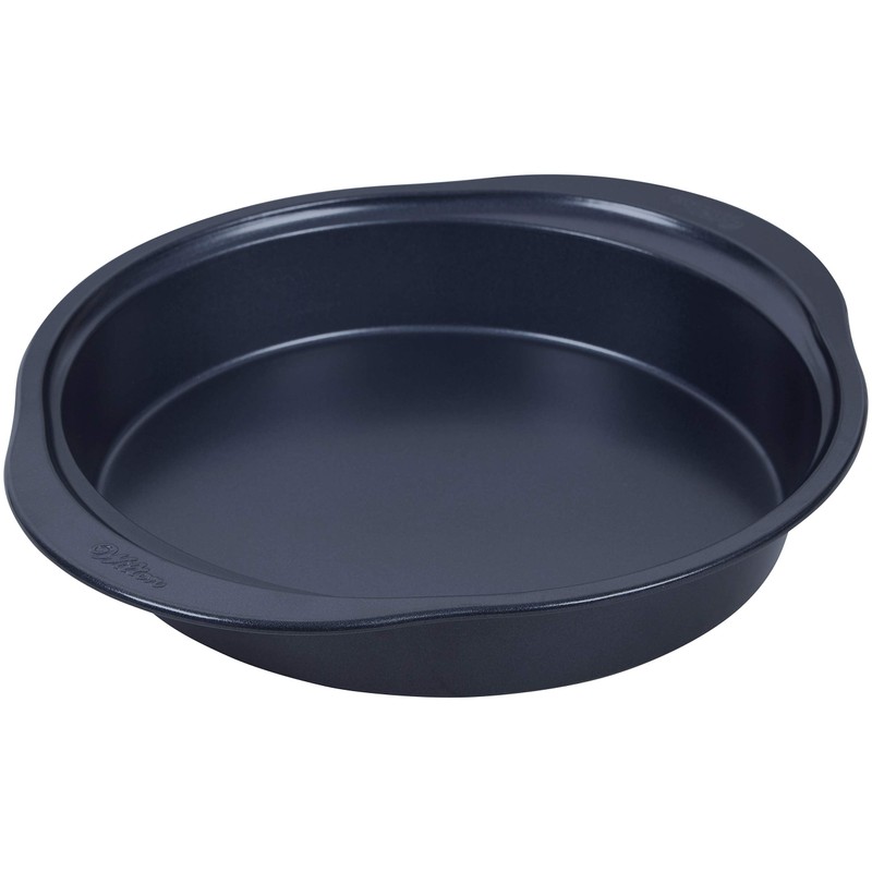 Wilton Diamond-Infused Non-Stick Navy Blue Round Baking Pan, 9-inch, Steel
