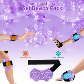 Ankle/Sport Foot Ice Therapy Wrap,Hot Cold Ice Gel Pack with Adjustable Brace for Sprained Ankles, Plantar Fasciitis, Achilles,tendonitis, and Swelling Feet,Microwaveable, Freezable and Reusable