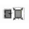 A29 Hardware Cast Iron Speakeasy Door Grill/Grille with Viewing Door,
